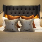 pillows on a bed