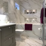 bathroom and marble flooring