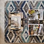 picture frame on a rug