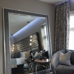 a mirror in a room